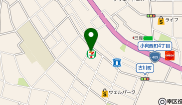 【予約制】Bounce セブンイレブン 川崎古川町店 ロッカー 収納スポットの地図画像