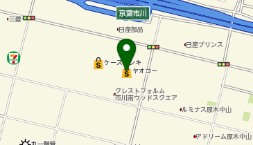 【予約制】Bounce ロッカー ヤオコー 市川田尻店 お預かりスポットの地図画像