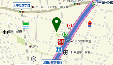 【予約制】Bounce ロッカー セブンイレブン 世田谷三軒茶屋2丁目店 お預かりスポットの地図画像