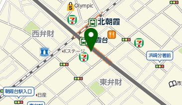 【予約制】Bounce ロッカー セブンイレブン 朝霞台駅南口 預かりスポットの地図画像