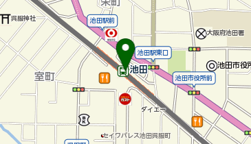 【予約制】Bounce 阪急電鉄池田駅ロッカー収納スポットの地図画像