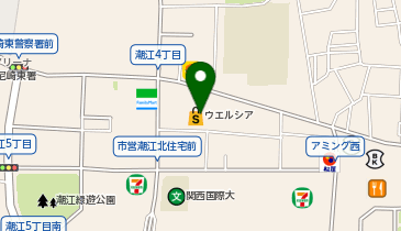【予約制】Bounce ロッカー ウエルシア尼崎潮江店 収納場所の地図画像