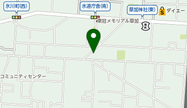 【予約制】Bounce ロッカー セブンイレブン草加氷川町南店保管場所の地図画像