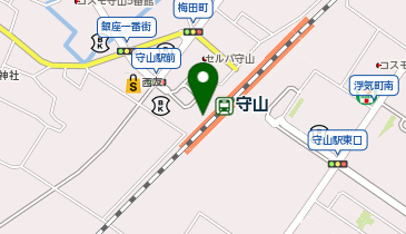 【予約制】Bounce ロッカー JR西日本 守山駅 収納スポットの地図画像