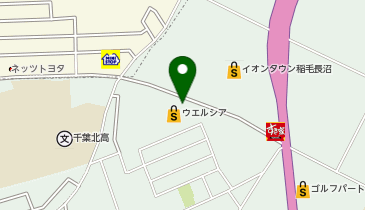 【予約制】Bounce ロッカー ウェルシア千葉長沼店 保管場所の地図画像