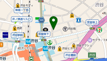 【予約制】Bounce 渋谷駅B3出口付近の保管場所の地図画像