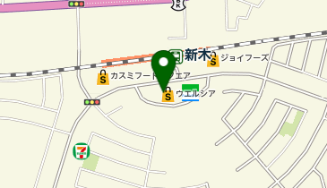 【予約制】Bounce ロッカー ウェルシア 安孫子 荒木駅構内保管場所の地図画像