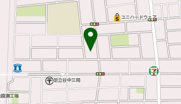 【予約制】Bounce ロッカー ビッグ・エー 足立谷中店 収納スポットの地図画像