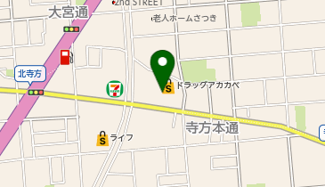 【予約制】Bounce ロッカードラッグストア赤壁寺方保管所の地図画像