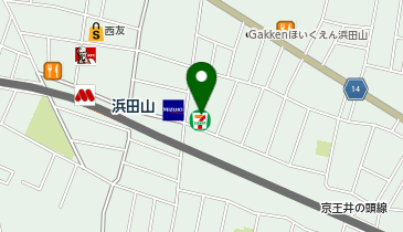 【予約制】Bounce セブンイレブン浜田山鎌倉街道店ロッカー保管場所の地図画像