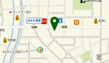 【予約制】Bounce ロッカー ヤマト運輸 一宮ファイバーセンター 保管場所の地図画像