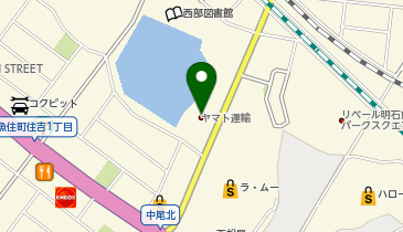 【予約制】Bounce ロッカー ヤマト運輸 明石魚住センター 保管場所の地図画像