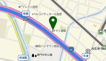 【予約制】Bounce Locker Yamato Transport Nishinomiya Tsukadogawa Center Storage Spotの地図画像