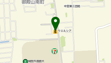 【予約制】Bounce ウエルシア枚方御殿山店のロッカー収納スポットの地図画像