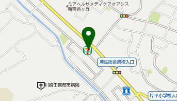 【予約制】Bounce ロッカー セブンイレブン 川崎片平7丁目店 収納スポットの地図画像