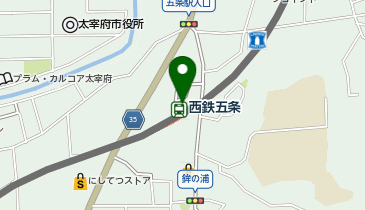 【予約制】Bounce 西鉄五条駅ロッカー保管場所の地図画像