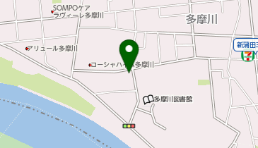 【予約制】Bounce Locker Seven-Eleven Ota-ku Tamagawa 2-chome store Storage Spotの地図画像