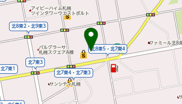 【予約制】Bounce ロッカーさつま北8条店保管場所の地図画像