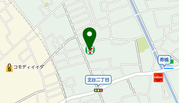 【予約制】Bounce セブンイレブン 草加北谷2丁目店 ロッカー 保管場所の地図画像