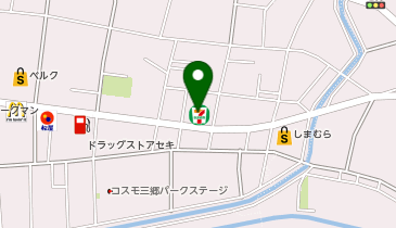 【予約制】Bounce セブンイレブン三郷戸ヶ崎店のロッカー保管場所の地図画像