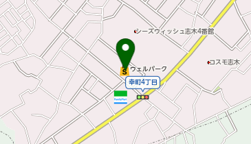 【予約制】Bounce ロッカーウェルパーク四季香町店 収納スポットの地図画像