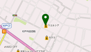 【予約制】Bounce ロッカー ウエルシア杉戸倉松店保管場所の地図画像