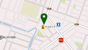 【予約制】Bounce ロッカー ウエルシア 岡山築港新町店 預かりスポットの地図画像