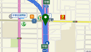 【予約制】Bounce ロッカー 大阪メトロ谷町線 平野駅 南口 荷物預かりスポットの地図画像