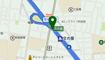 【予約制】Bounce ロッカー 大阪メトロ谷町線 文の里駅 改札を出て左手にある収納場所の地図画像