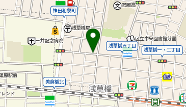 【予約制】Bounce ロッカー ヤマト運輸 浅草橋5丁目センター 保管場所の地図画像