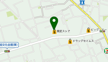 【予約制】Bounce ロッカー東武ストア草加中根預かり所の地図画像