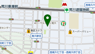 【予約制】Bounce ロッカー ヤマト運輸西尾久センター保管場所の地図画像