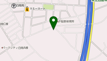 【予約制】Bounce セブンイレブン 白岡千駄野店 ロッカー 保管場所の地図画像