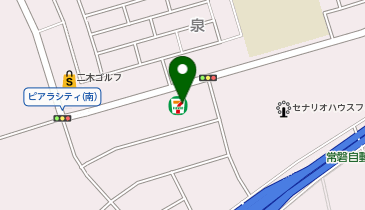 【予約制】Bounce セブンイレブン三郷泉店のロッカー保管場所の地図画像