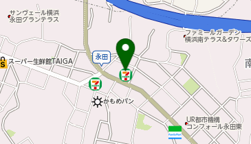 【予約制】Bounce ロッカー セブンイレブン 横浜永田東3丁目店 保管スポットの地図画像