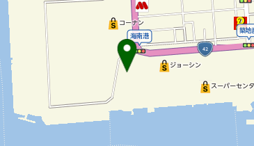 【予約制】Bounce ロッカージョーシン海南店保管場所の地図画像