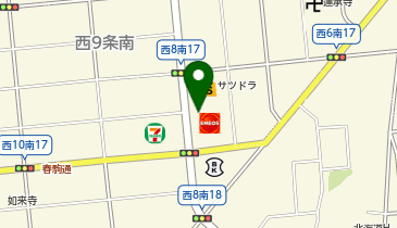 【予約制】Bounce ロッカーサツマ帯広西8条店 保管場所の地図画像