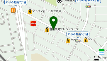 【予約制】Bounce ツルハドラッグおゆみ野南店 ロッカー 収納スポットの地図画像