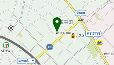 【予約制】Bounce ロッカー ヤマト運輸 博多東雲町センター預かり所の地図画像