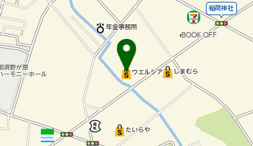 【予約制】Bounce ロッカー ウエルシア大田原本町店 収納スポットの地図画像