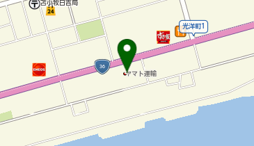 【予約制】Bounce ロッカー ヤマト運輸 苫小牧有明センター 保管場所の地図画像