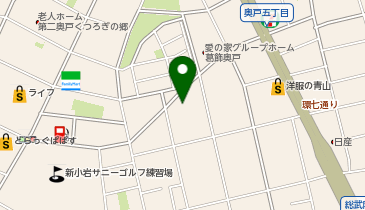 【予約制】Bounce ロッカー ヤマト運輸 奥戸センター 保管場所の地図画像