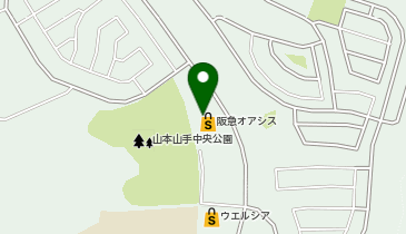 【予約制】Bounce ロッカー ウエルシア宝塚山手台店 お預かりスポットの地図画像