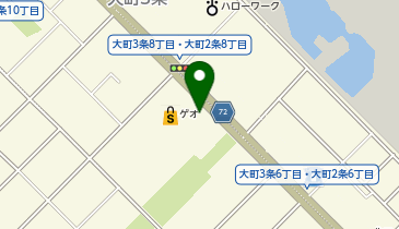 【予約制】Bounce ロッカーサツドラ旭川大町2条店保管場所の地図画像