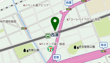 【予約制】Bounce 阪神電車 西灘駅 ロッカー 収納スポットの地図画像