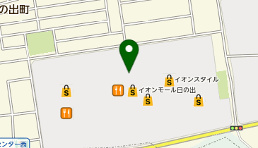 【予約制】Bounce ロッカー イオンモール日の出 収納スポットの地図画像
