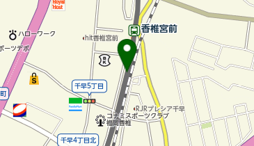 【予約制】Bounce 西日本鉄道 香椎宮前駅 ロッカー 収納スポットの地図画像