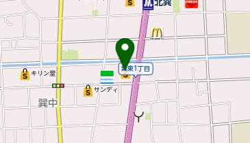 【予約制】Bounce ロッカーライフ辰巳収納スポットの地図画像