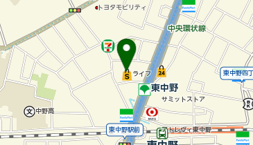 【予約制】Bounce ロッカーライフ東中野店 収納スポットの地図画像