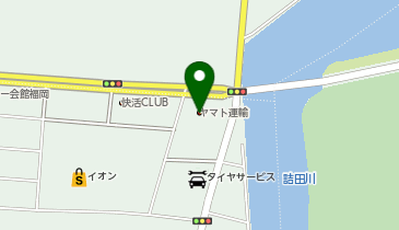【予約制】Bounce ロッカー ヤマト運輸 高松福岡センター 保管場所の地図画像